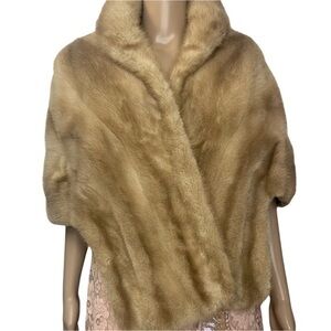 Vintage 60’s Goose Island Luxury Golden Fox Fur Stole Cape Luxury Wedding